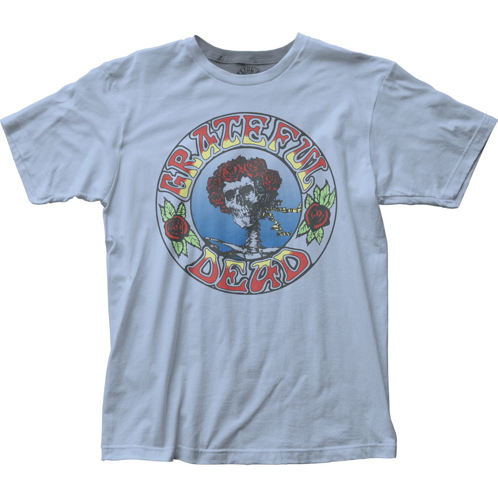 Grateful Dead Skull And Roses Fitted Jersey Classic T Shirt Ebay